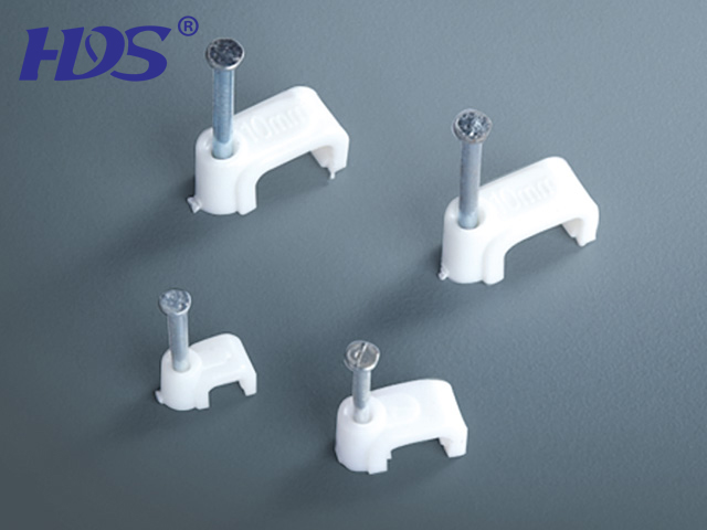 Square cable clips